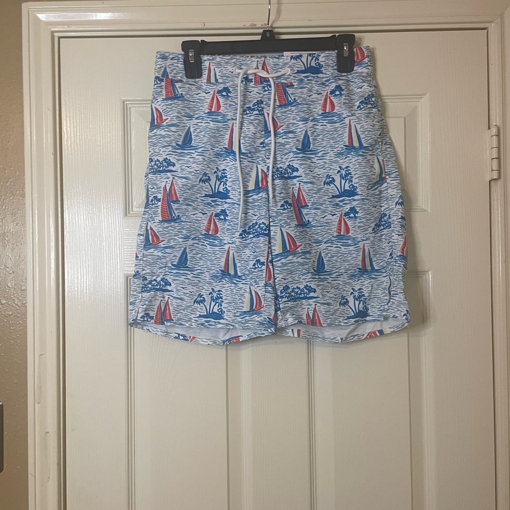 St John Bays Sailing Print Men’s Swim Shorts Size: S